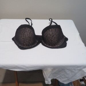 Victoria's Secret Body Demi Black Bra Size 34C
